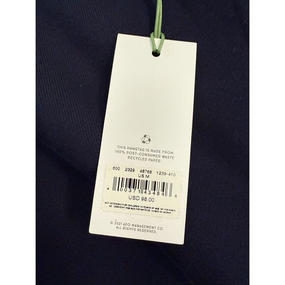 AE77 Premium Fleece Sweat Short Men's Navy Sz M NWT - Picture 4 of 7